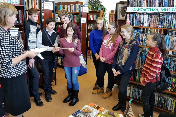 Подпорожские школьники знакомятся с профессией библиотекаря 